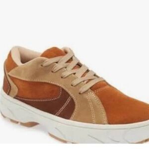 Jeffrey Campbell Women's Limit Platform Sneakers in Carmel/Beige Sz 6